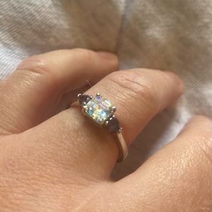 Strontium titanate “fabulite” ring